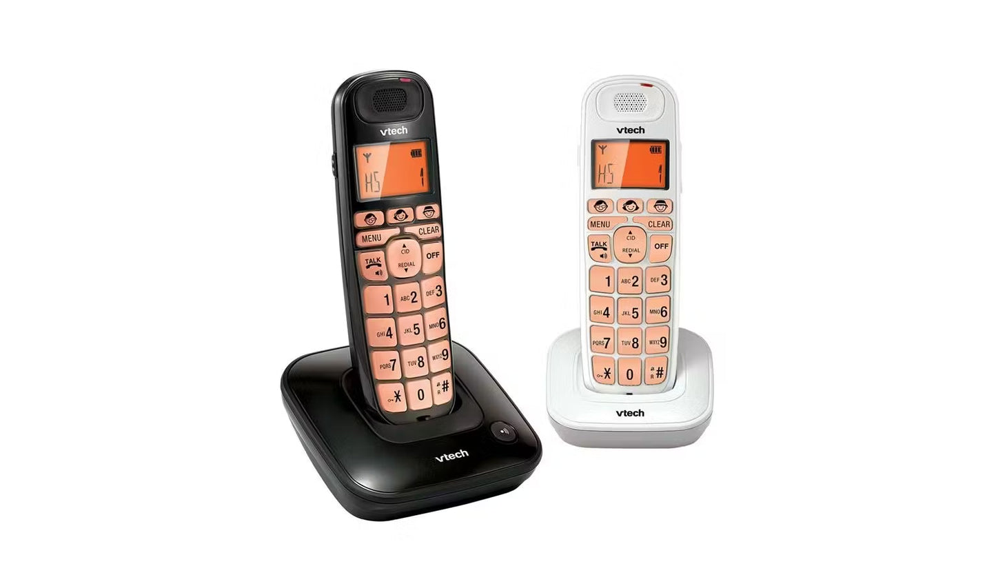 Vtech VT1091-2 | Digital Cordless Phone Set | 2 Years Warranty