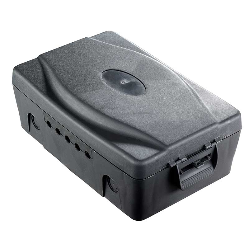 Masterplug | WBX | Weatherproof Box with Five Cable Outlets, Grey | 3 Years Warranty*