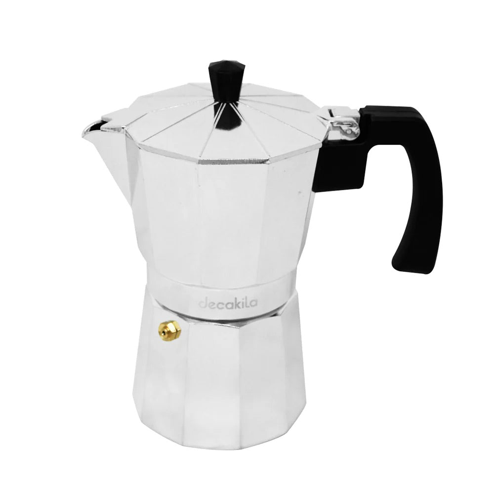 Decakila KMCF023M | Moka Pot | Stovetop Espresso Maker | Electric Coffee Maker | 6 Cups | 300ml | Food Grade Aluminium | No Warranty