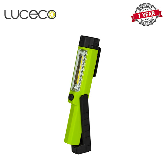 Luceco | LILT15T65 | LED Rechargeable Tilting Mini Inspection Torch, Green | 1 Year Warranty