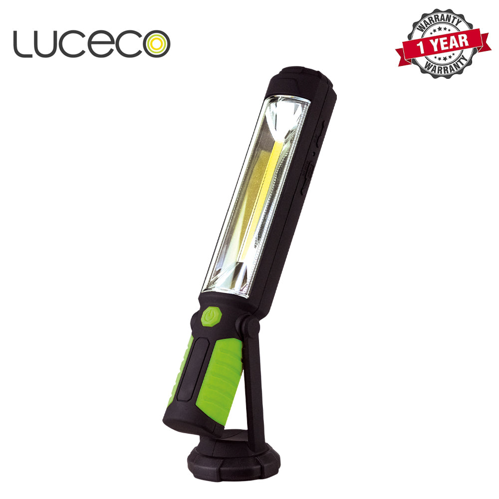 Luceco |  LILT45T65 | USB Rechargeable Tilt Torch, 5W, Green | 1 Year Warranty