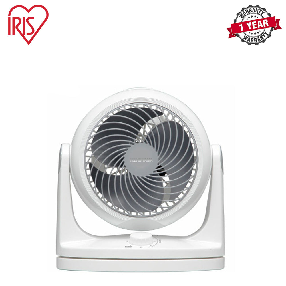 Iris Ohyama | PCF-HD18 | 7" Oscillation Circulator Fan, Black / White | 1 Year Warranty