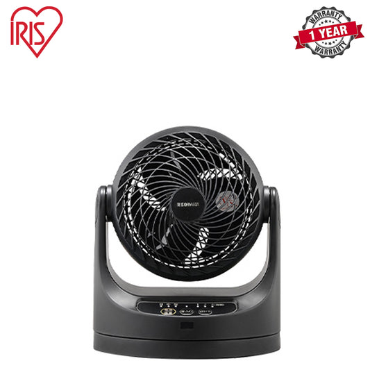 Iris Ohyama | PCF-MKC15 | Macaron Oscillation 6" Circulator Fan, Black | 1 Year Warranty