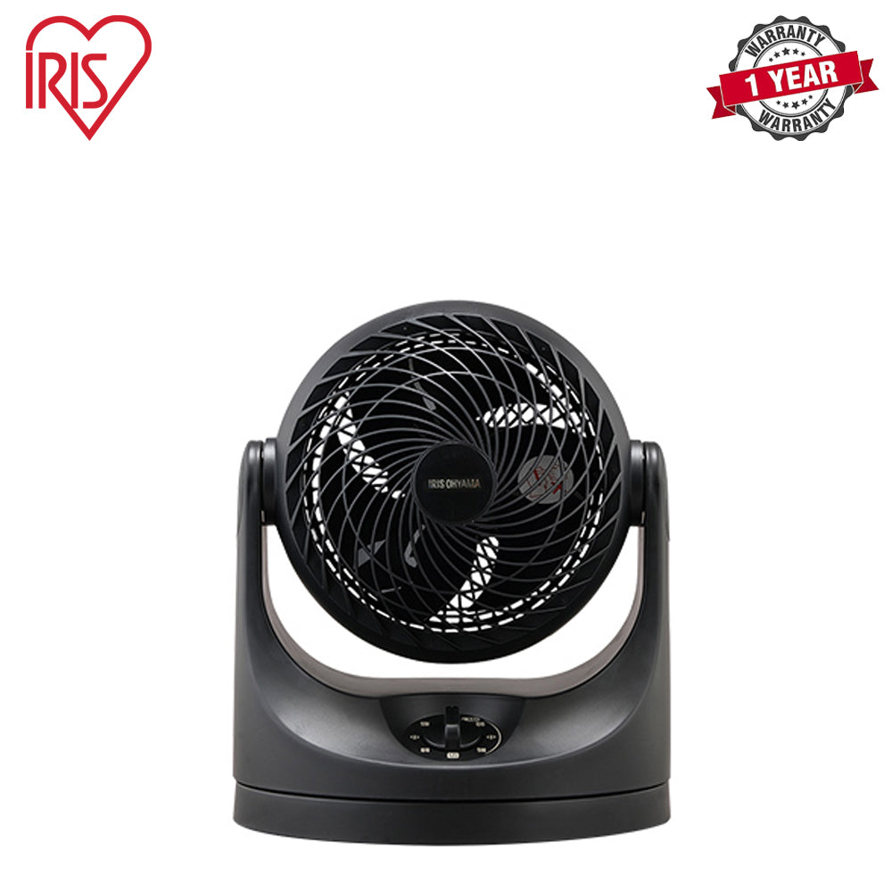 Iris Ohyama | PCF-MKM15 | Macaron Oscillation 6"Circulator Fan, Black | 1 Year Warranty