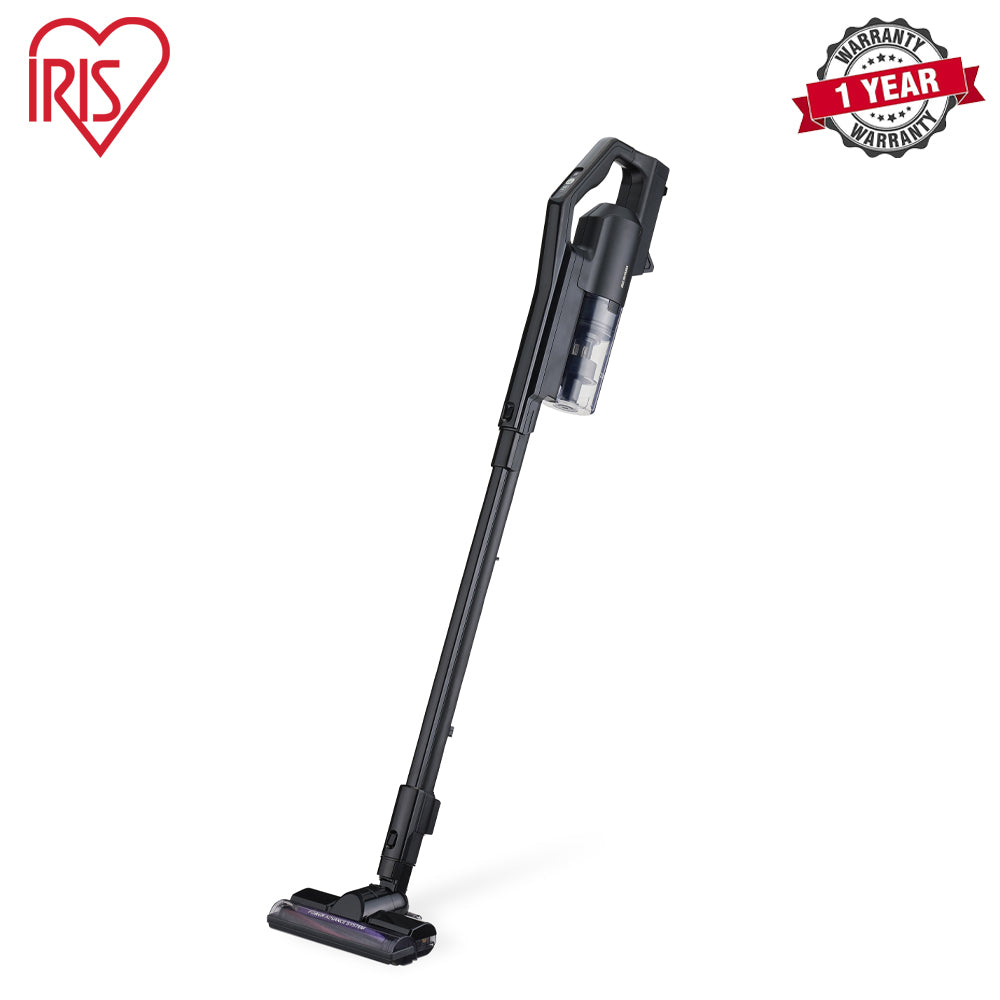 Iris Ohyama | SCD-181P | Rechargeable Cyclone Cordless Stick Bagless Vacuum Cleaner, Black |  1 Year Warranty