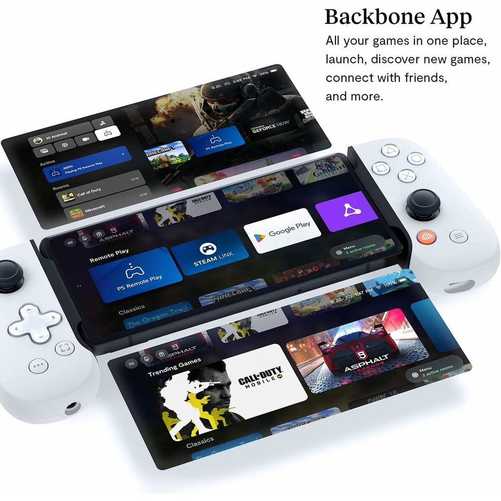 Backbone One Gen 1, Type C for Android, Gaming Device, 1 Year Warranty