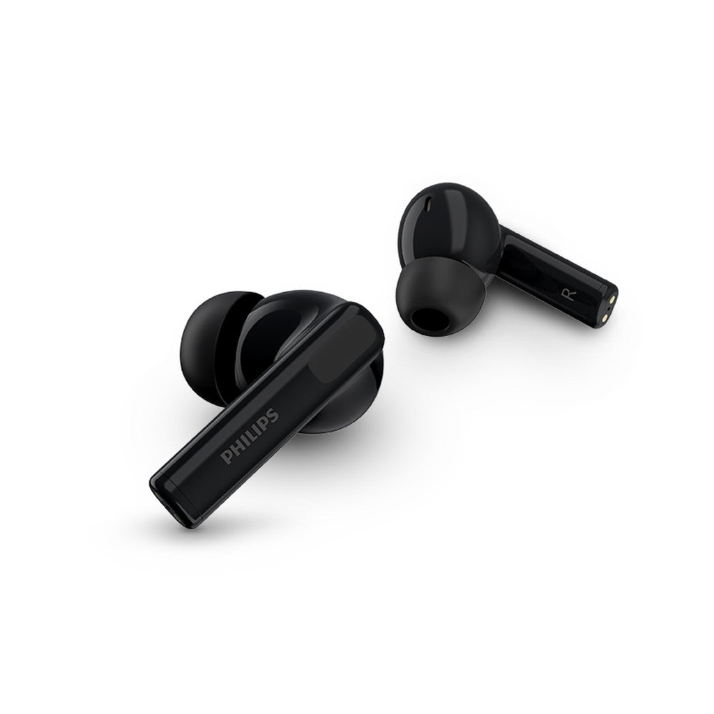 Philips TAT3559BK/97 | True Wireless Earbuds | Noise Canceling, Dynamic Bass, 20hr Playtime, Black