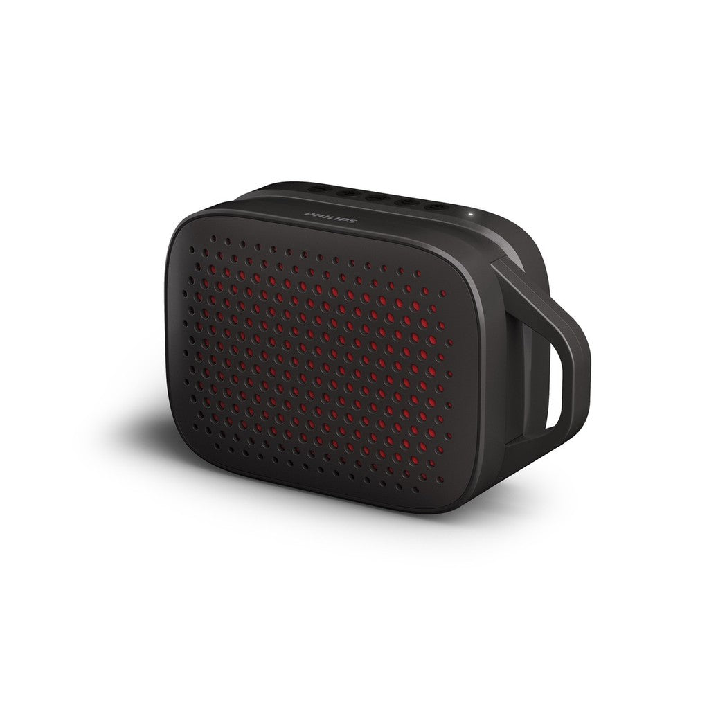 Philips TAS1209BK/00 | Wireless Bluetooth Speaker - Punchy Bass, IPX4, 12-Hour Playtime, Black