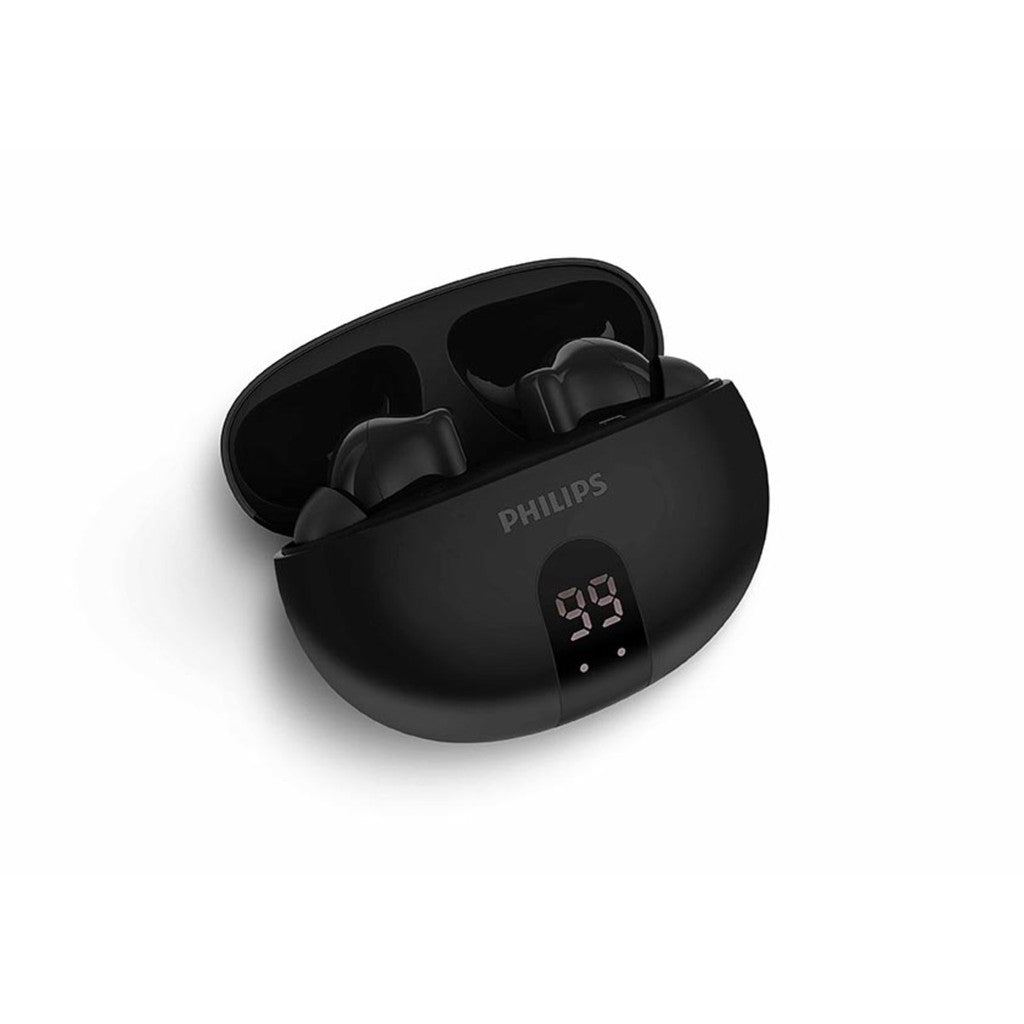 Philips TAT3559BK/97 | True Wireless Earbuds | Noise Canceling, Dynamic Bass, 20hr Playtime, Black