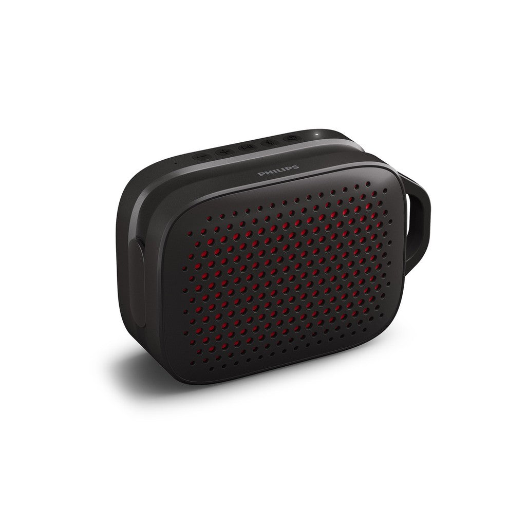 Philips TAS1209BK/00 | Wireless Bluetooth Speaker - Punchy Bass, IPX4, 12-Hour Playtime, Black