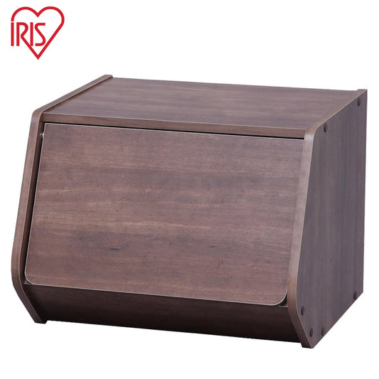 Iris Ohyama | STB-400D | Stack Box, Brown/ Natural/ White | No Warranty