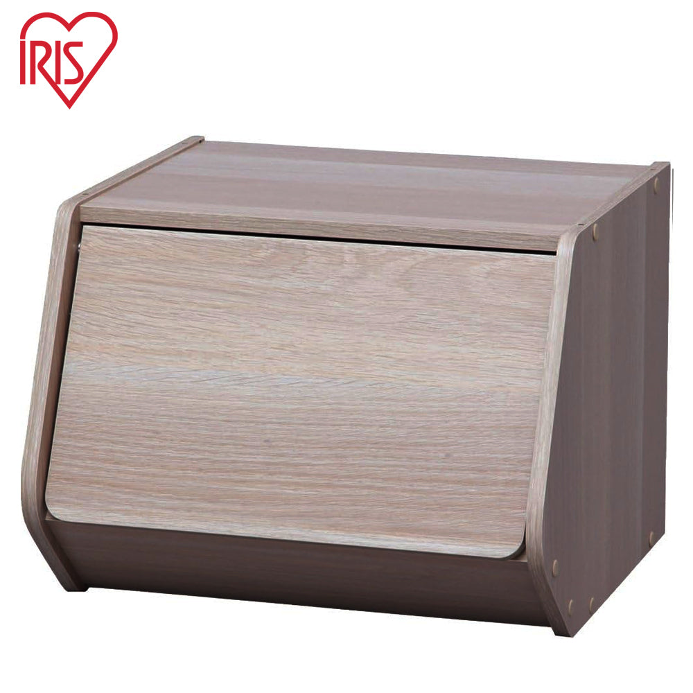 Iris Ohyama | STB-400D | Stack Box, Brown/ Natural/ White | No Warranty