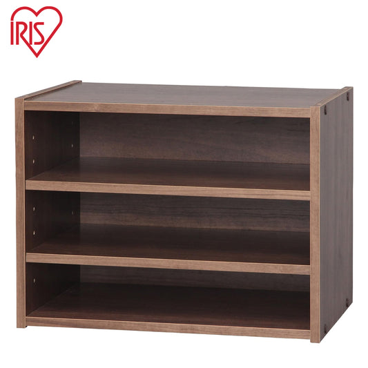 Iris Ohyama | STB-400T | Stack Box, Shelf Type, Brown, White | No Warranty