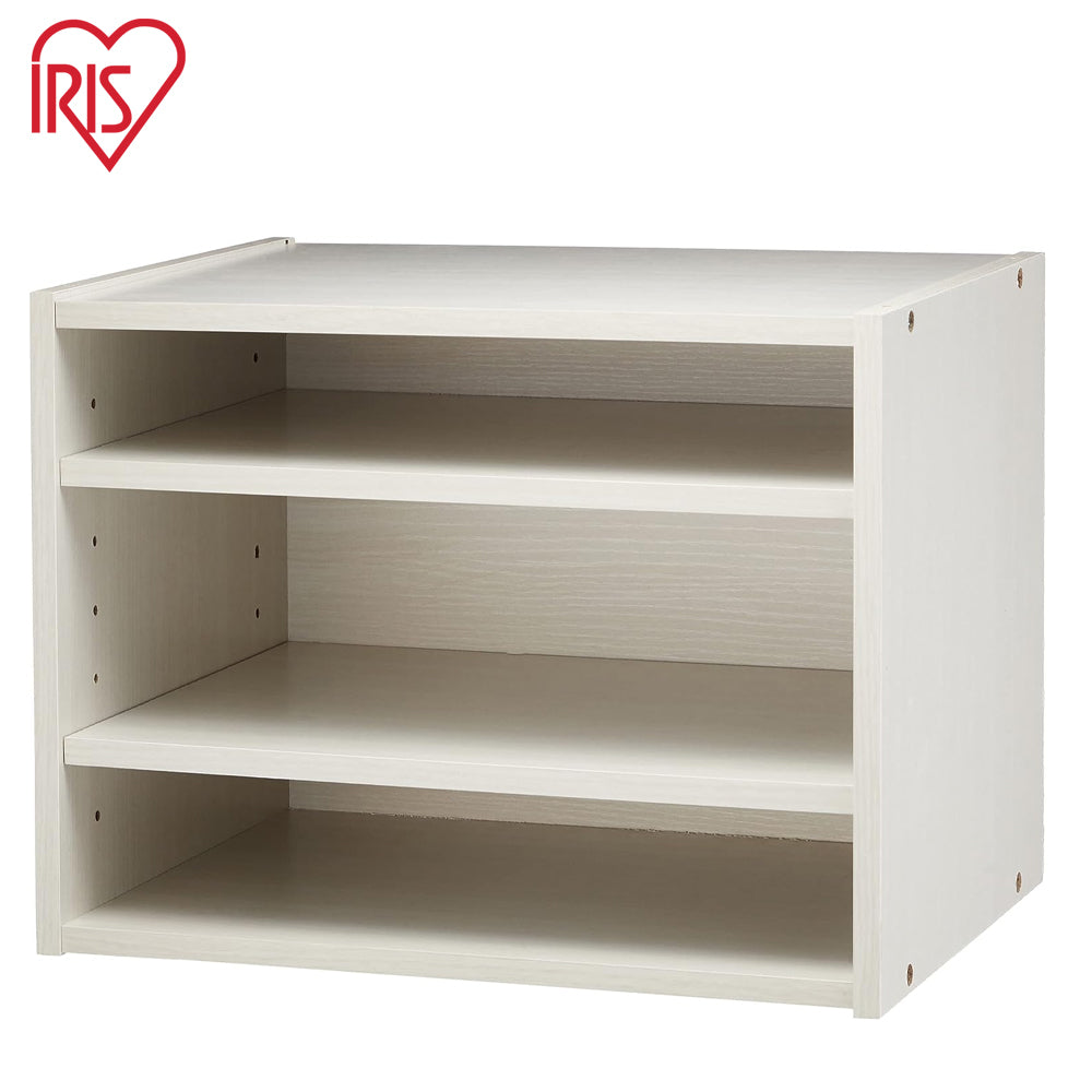 Iris Ohyama | STB-400T | Stack Box, Shelf Type, Brown, White | No Warranty