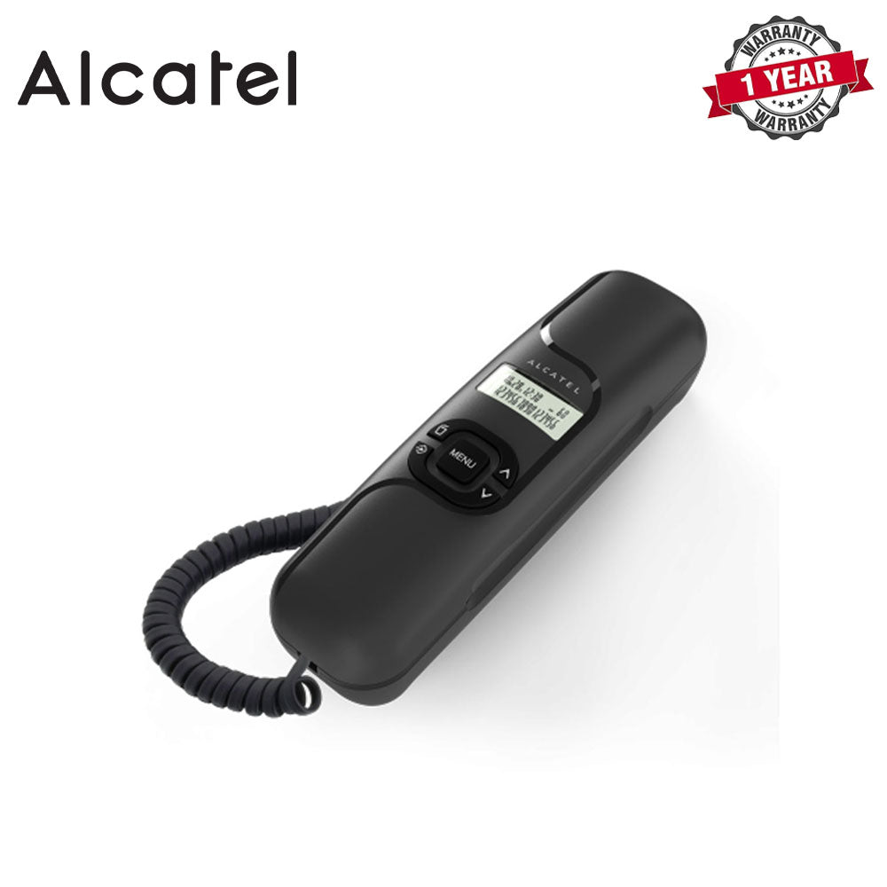 Alcatel | T16EX | Slim Caller ID Corded Phone, Black | 1 Year Warranty