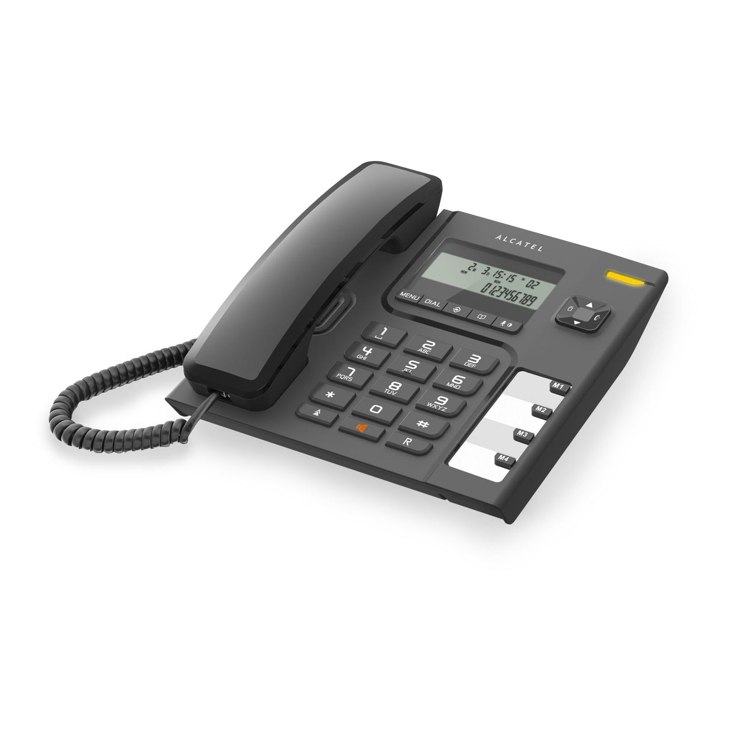 Alcatel | T56EX | Corded Phone with Caller ID Display and Handsfree, Black | 1 Year Warranty