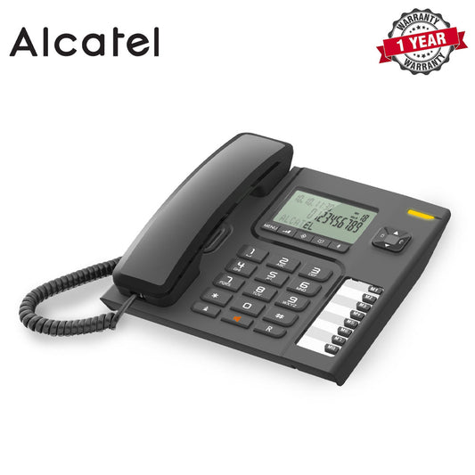 Alcatel | T76EX | Corded Phone with Large Display and Handsfree, Black | 1 Year Warranty